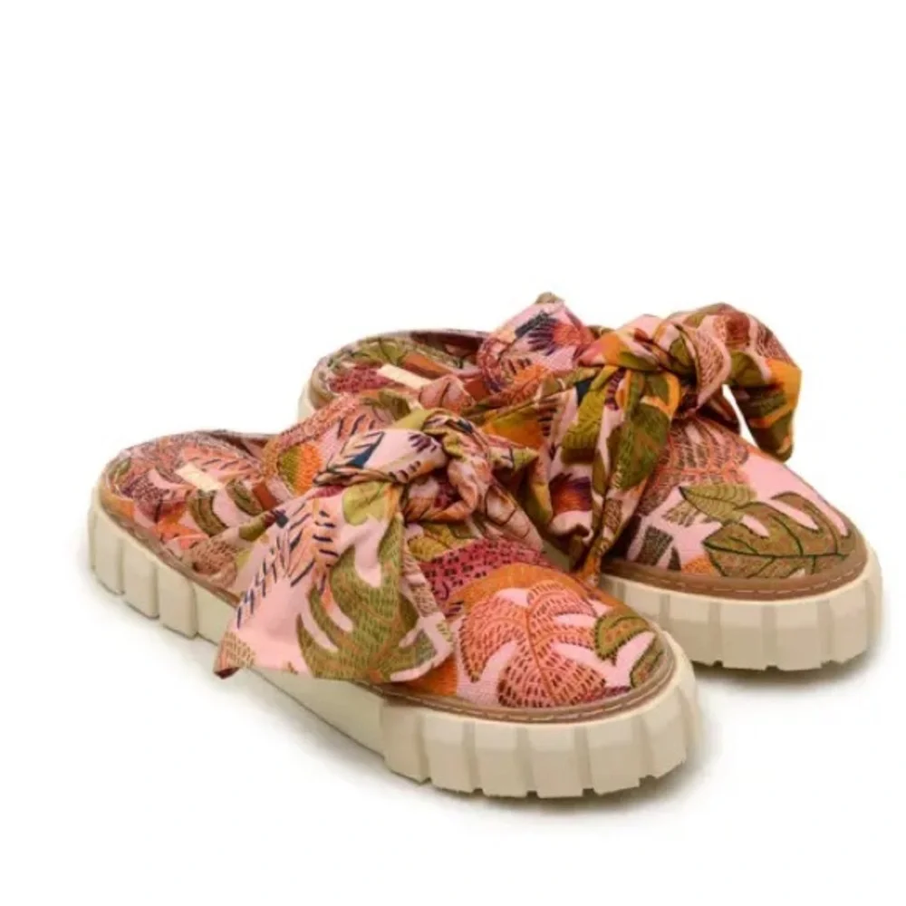 Farm Rio Summer Dream Slides Mules - Picture 1 of 10
